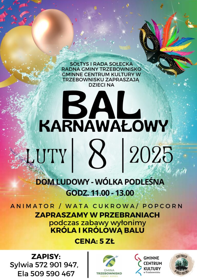 ZAPROSZENIE – Bale Karnawałowe