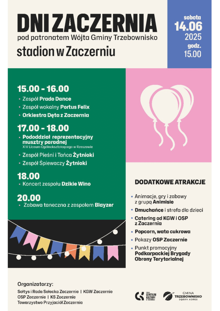 ZAPROSZENIE – Dni Zaczernia