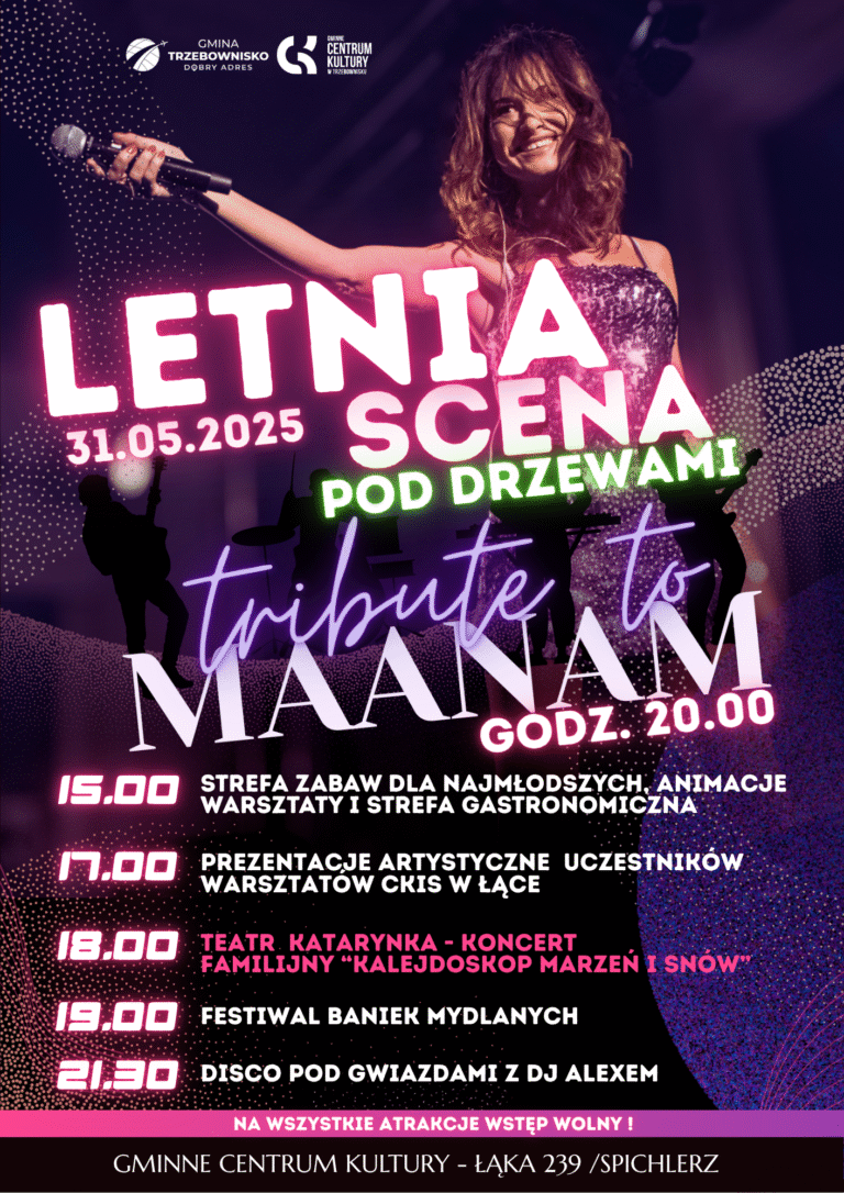 ZAPROSZENIE – Letnia scena pod drzewami