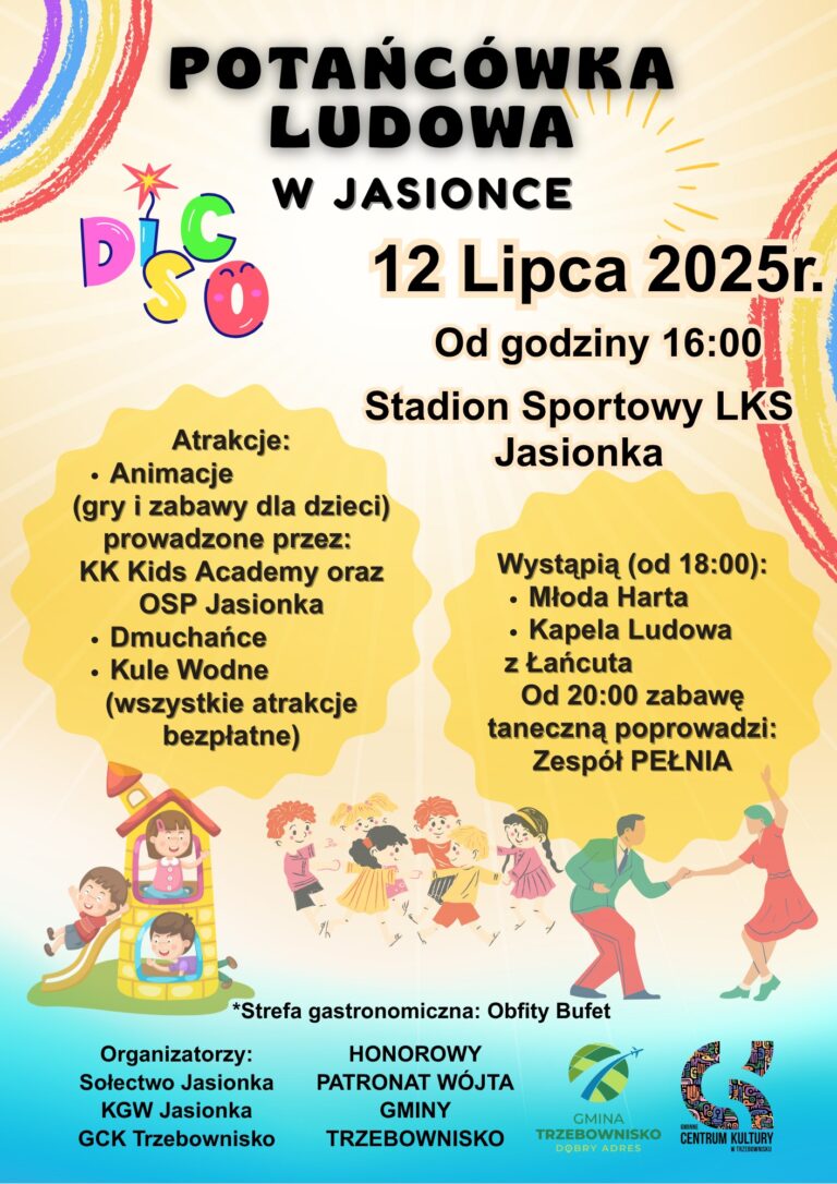 ZAPROSZENIE – Potańcówka w Jasionce