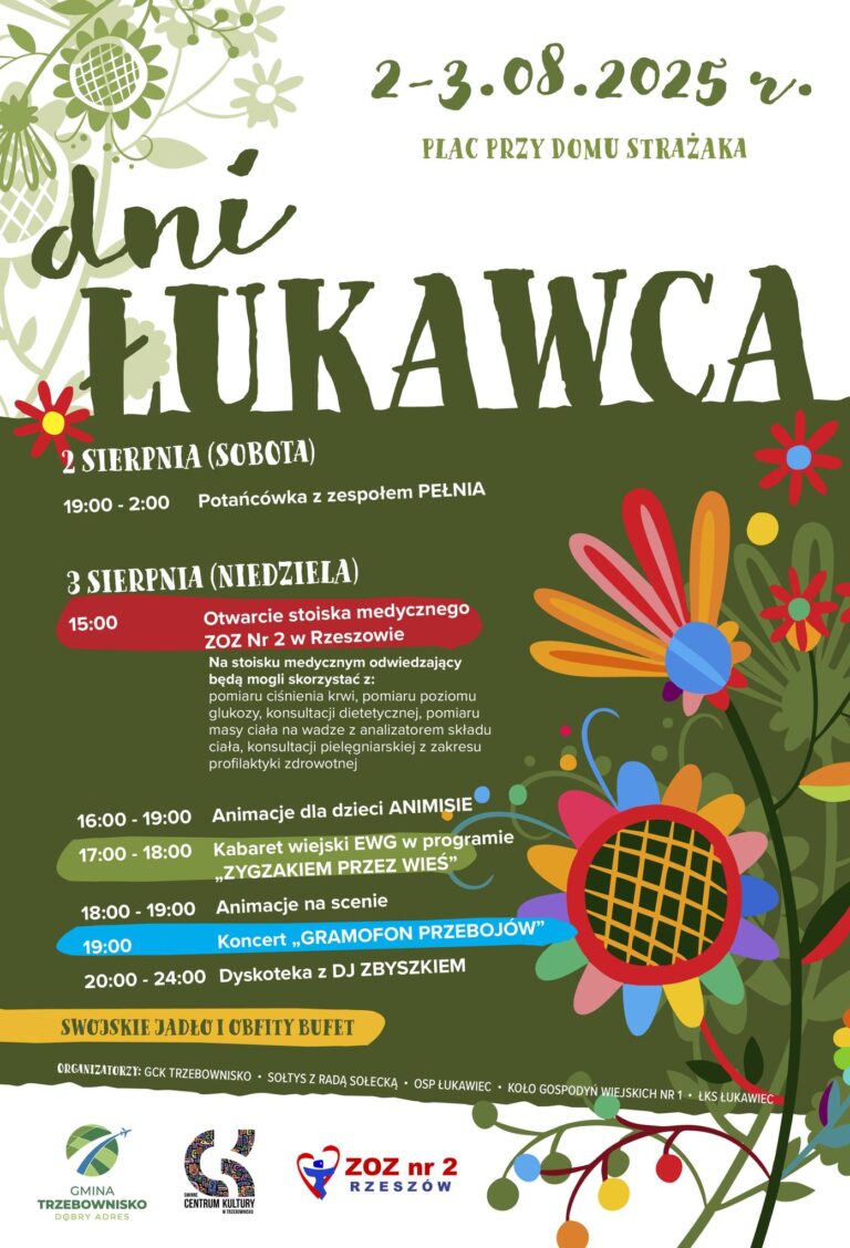 Zaproszenie na Dni Łukawca – 2025
