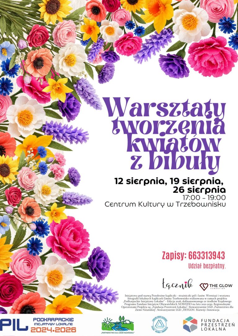 Warsztaty tworzenia kwiatów z bibuły